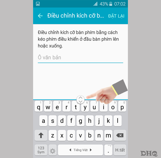 Chọn kéo để điều chỉnh vị trí.